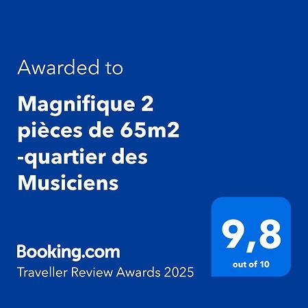 Apartament Magnifique 2 Pieces De 65M2 -Quartier Des Musiciens Nicea Zewnętrze zdjęcie